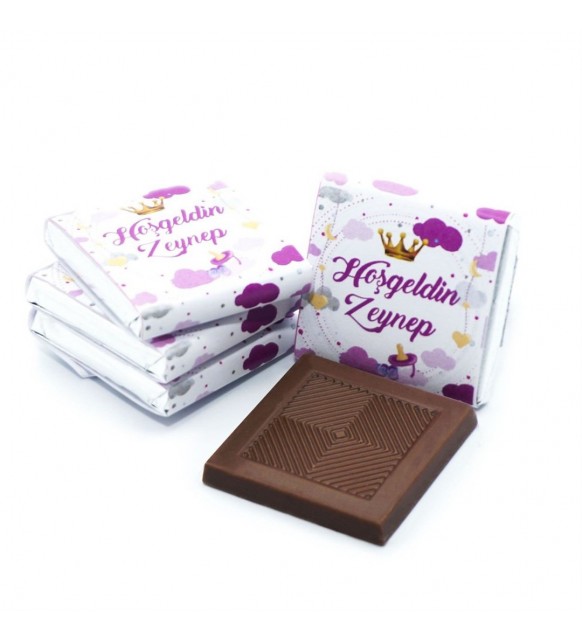 Kız Bebek Çikolatası Metal Yuvarlak Kutu Taç Baskılı (80 Adet Napoliten Çikolata) Kız Bebek Çikolatası Metal Yuvarlak Kutu Taç Baskılı (80 Adet Napoliten Çikolata)